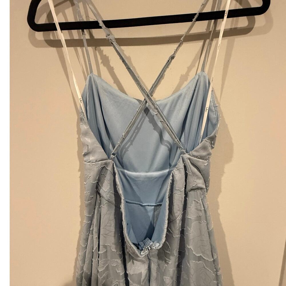Lulu's Light Blue Prom Dress - Picture 5 of 8